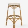 Cayla Indoor / Outdoor Stool -Furniture Decoration Shop cayla indoor outdoor counter stool white and blush 1 1