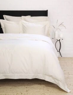 Classico Hemstitch Cotton Sateen Duvet Set By Pom Pom At Home -Furniture Decoration Shop classicoivoryduvetcopy 1
