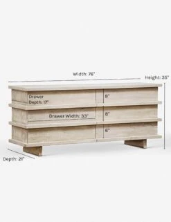 Corliss 6-Drawer Dresser, White Wash -Furniture Decoration Shop corliss 6 drawer dresser white wash