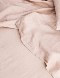 Linen Bedding, Flat Sheet By Cultiver 28 Linen Bedding, Flat Sheet By Cultiver -Furniture Decoration Shop cultiver linen bedding blush flat sheet 1 1