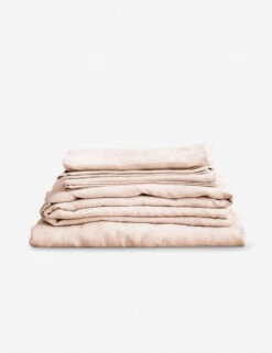 European Flax Linen Sheet Set By Cultiver -Furniture Decoration Shop cultiver linen bedding blush sheet set 1 1 1