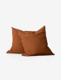 European Flax Linen Pillowcases (Set Of 2) By Cultiver -Furniture Decoration Shop cultiver linen bedding cedar euro