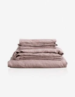 European Flax Linen Sheet Set By Cultiver -Furniture Decoration Shop cultiver linen bedding dusk sheet set 1 1