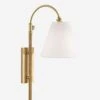 Davis Plug-In Sconce -Furniture Decoration Shop davis sconce aged brass 1
