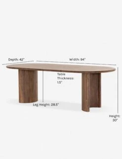 Gilda Oval Dining Table -Furniture Decoration Shop gilda oval dining table d1234588 75ff 4eb2 8d6b 4fc40b2aa683