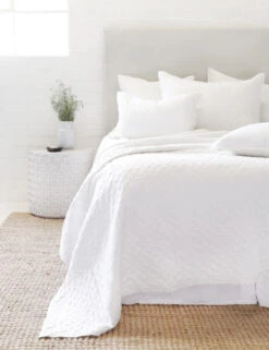 Hampton Quilted Coverlet By Pom Pom At Home -Furniture Decoration Shop hampton white front 2