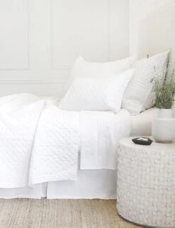 Hampton Quilted Coverlet By Pom Pom At Home -Furniture Decoration Shop hampton white side 1