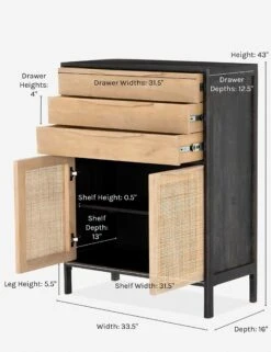 Hannah Dresser -Furniture Decoration Shop hannah dresser black