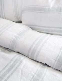 Jackson Linen Duvet By Pom Pom At Home 25 Jackson Linen Duvet By Pom Pom At Home -Furniture Decoration Shop jackson white ocean detail