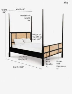 Kaira Poster Bed -Furniture Decoration Shop kaira poster bed king 1 1