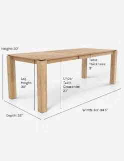 Kaiza Extendable Dining Table -Furniture Decoration Shop kaiza extendable dining table 2