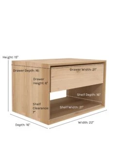 Lark Low Nightstand -Furniture Decoration Shop lark low nightstand