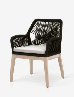 London Indoor / Outdoor Dining Arm Chair 24 London Indoor / Outdoor Dining Arm Chair -Furniture Decoration Shop loom outdoor arm chair black gray teak 1 02
