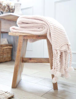 Trestles Chunky Knit Throw By Pom Pom At Home 10 Trestles Chunky Knit Throw By Pom Pom At Home -Furniture Decoration Shop pom pom at home trestles throw blush 2