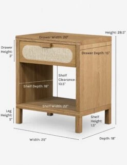 Verna Nightstand -Furniture Decoration Shop verna nightstand